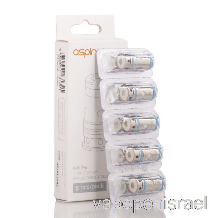 סלילי חלופי Vape Israel Aspire Avp Pro חד פעמי 1.15ohm סלילים רגילים